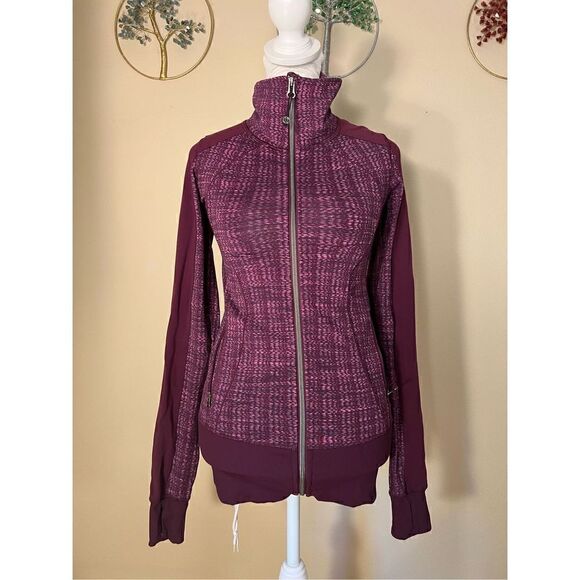 Lululemon Nice Asana Jacket Ziggy Wee August Glo / Plum Purple Size 2 - Picture 1 of 6